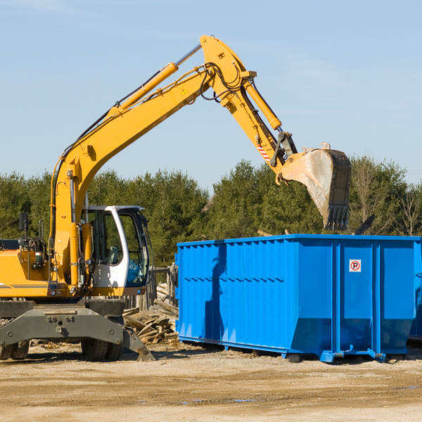 are there any restrictions on where a residential dumpster can be placed in South Vacherie